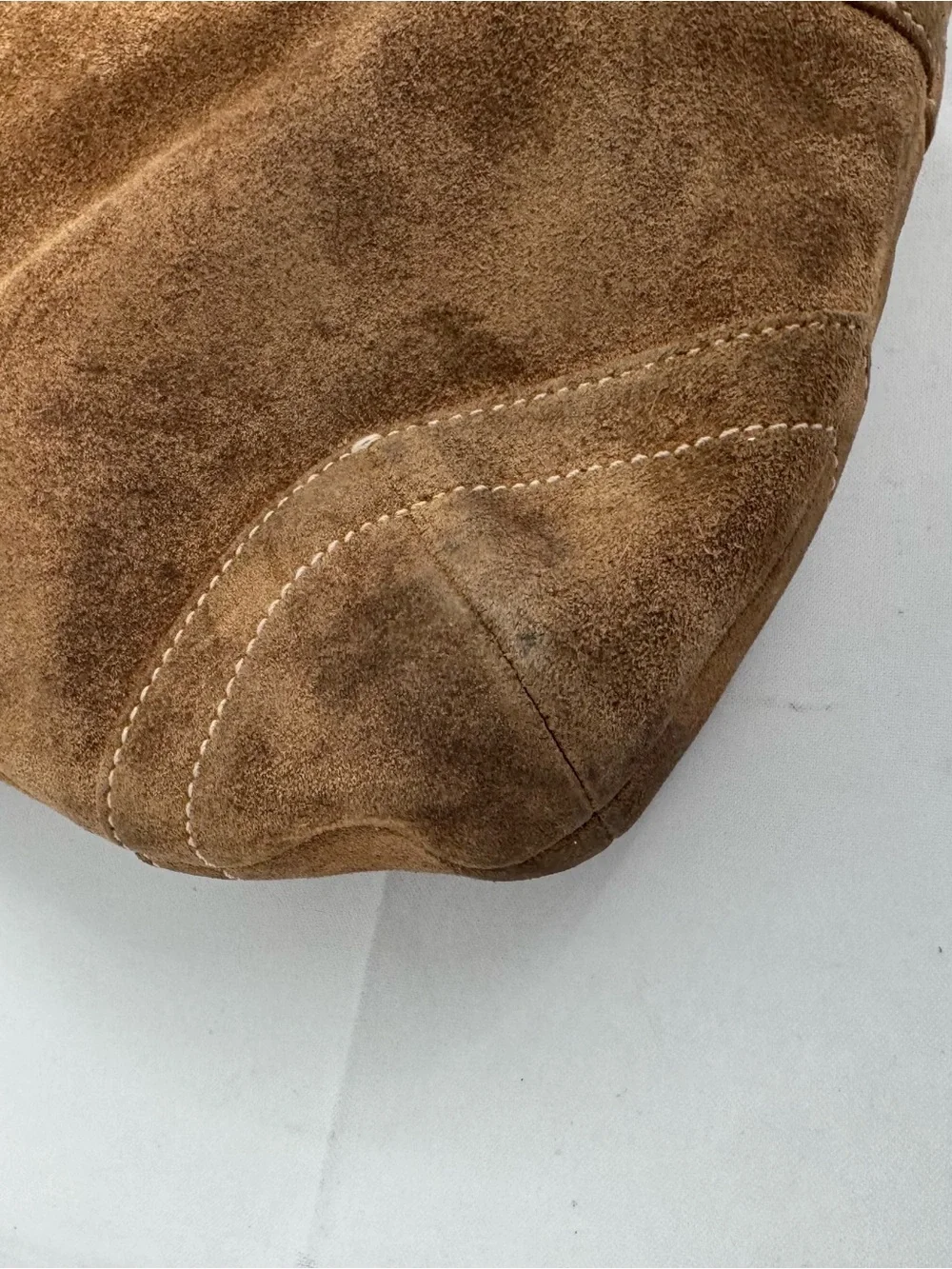 Vintage Y2K Coach Brown Suede Soho Crossbody bag Style #9482